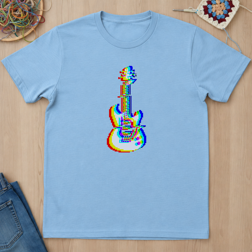 Guitare électrique en glitch