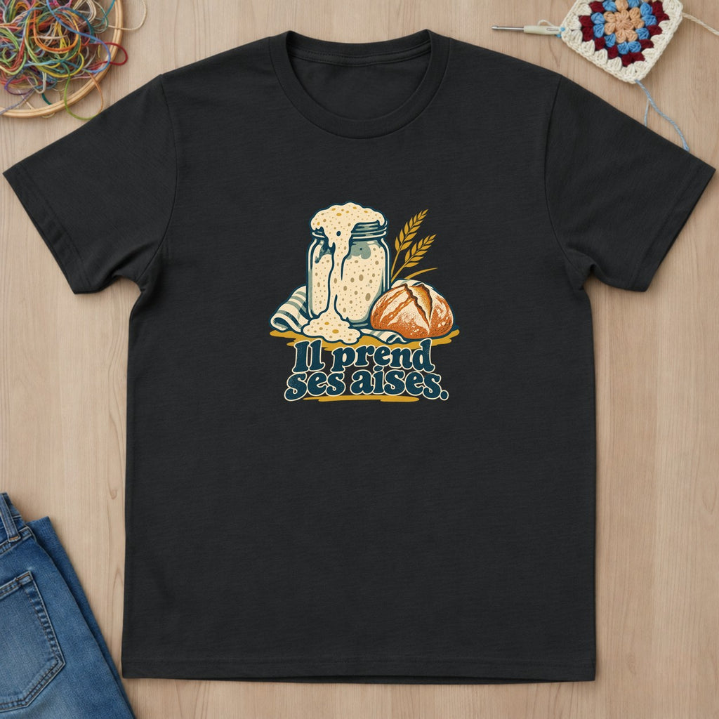 T-shirt mockup — Black