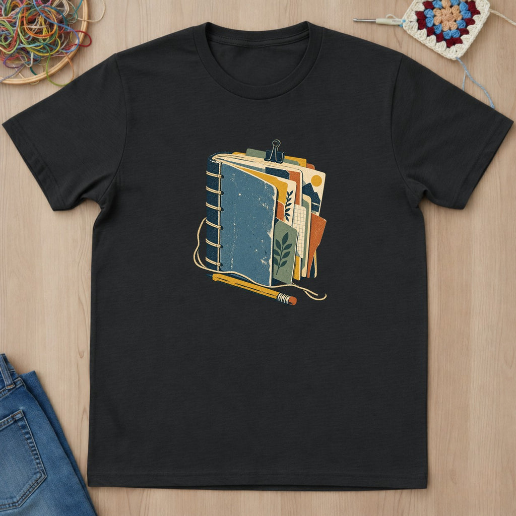 T-shirt mockup — Black