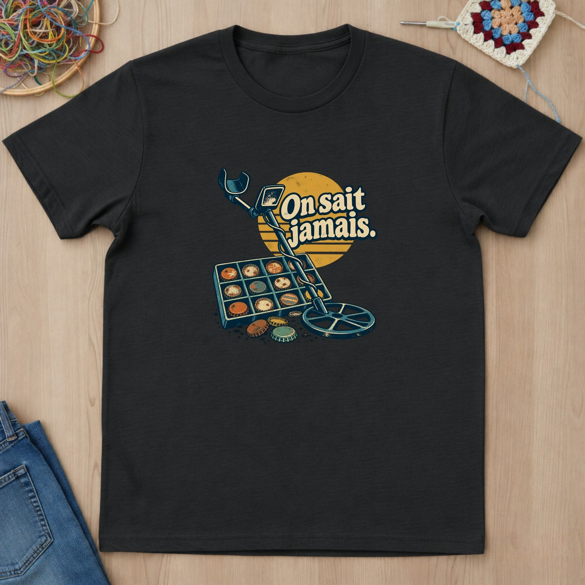T-shirt mockup — Black