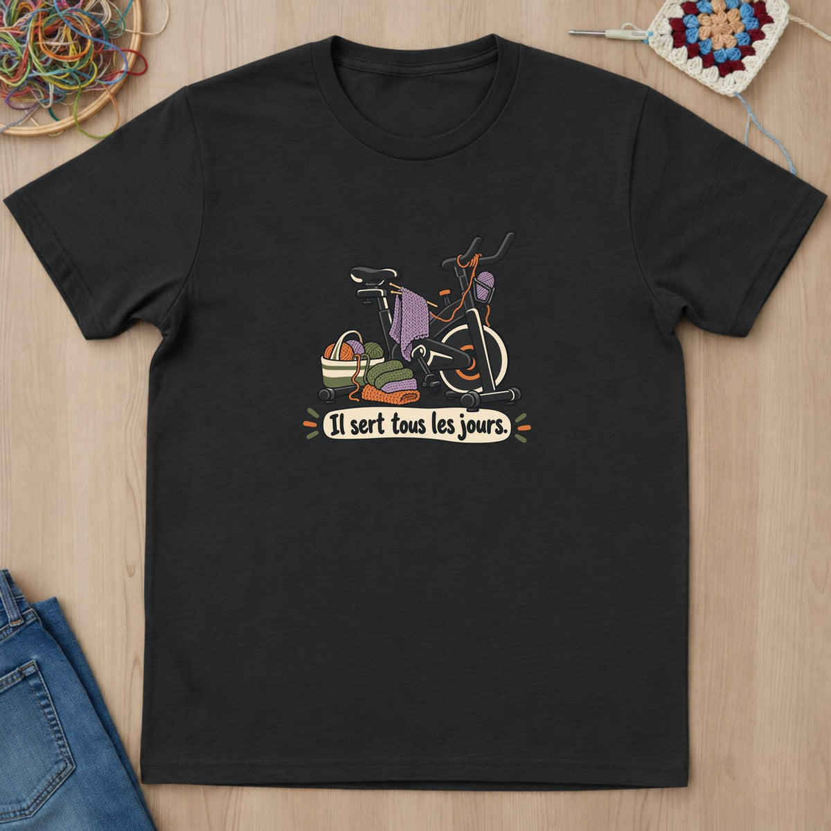 T-shirt mockup — Black