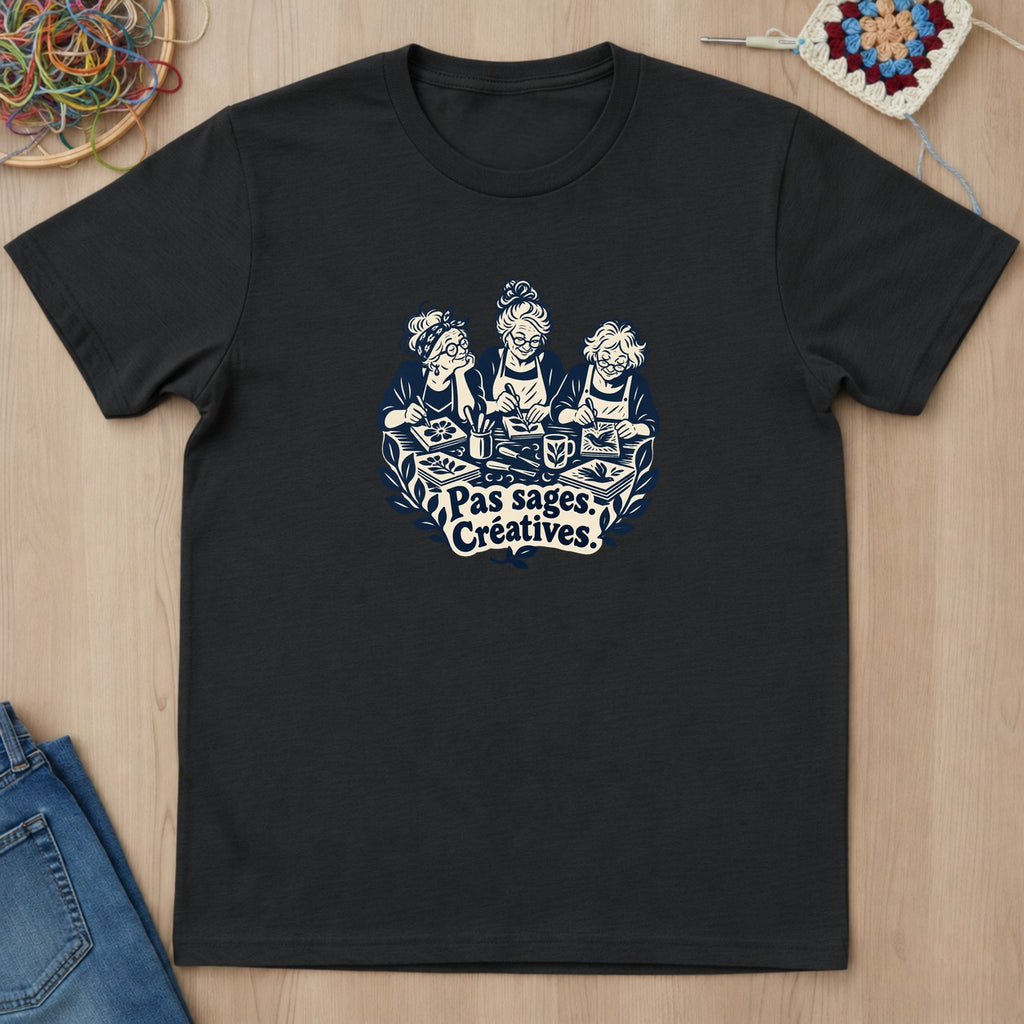 T-shirt mockup — Black