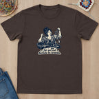 T-shirt mockup — Dark Chocolate