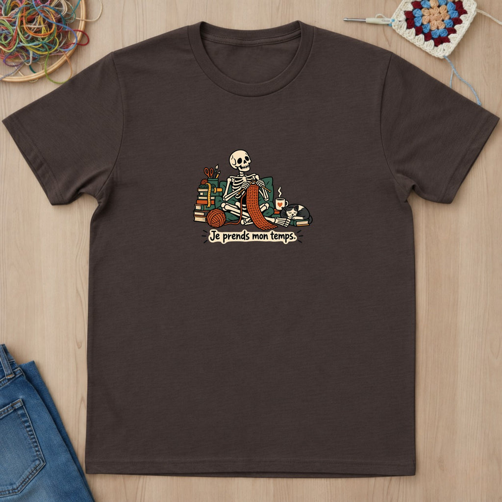 T-shirt mockup — Dark Chocolate