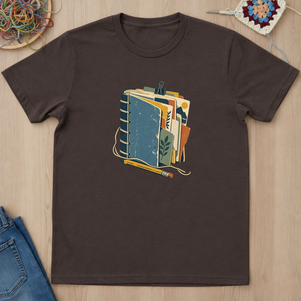 T-shirt mockup — Dark Chocolate