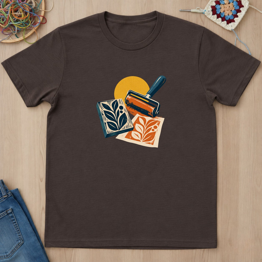 T-shirt mockup — Dark Chocolate