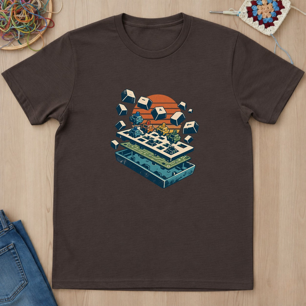 T-shirt mockup — Dark Chocolate