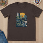 T-shirt mockup — Dark Chocolate