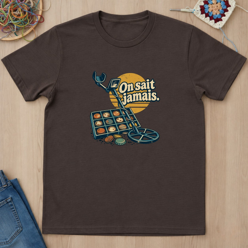 T-shirt mockup — Dark Chocolate