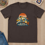 T-shirt mockup — Dark Chocolate