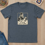 T-shirt mockup — Dark Heather