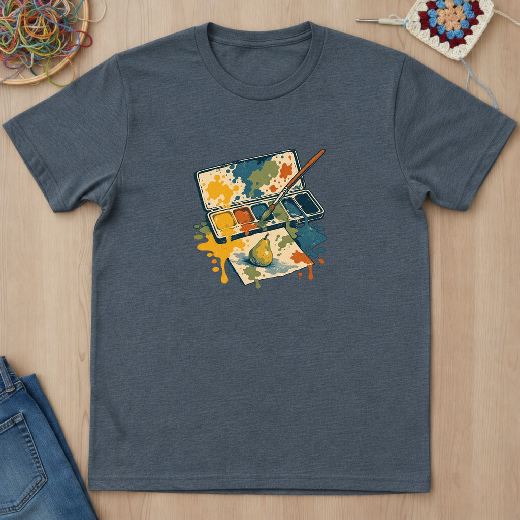 T-shirt mockup — Dark Heather