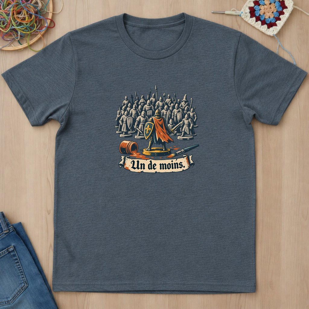 T-shirt mockup — Dark Heather