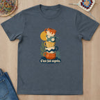 T-shirt mockup — Dark Heather