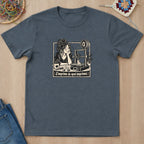 T-shirt mockup — Dark Heather