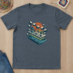 T-shirt mockup — Dark Heather
