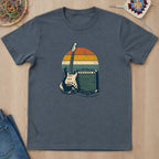 T-shirt mockup — Dark Heather