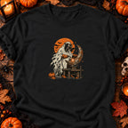 Fantôme soudeur et lune en métal — T-shirt noir