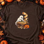 Fantôme menuisier d’Halloween — T-shirt chocolat
