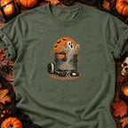 Fantôme spaghetti d'imprimante 3D — T-shirt vert militaire