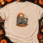 Squelette maquettiste avion vintage — T-shirt naturel