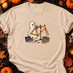 Fantôme restaurant un cadre de vélo — T-shirt naturel