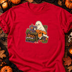 Fantôme couturier à la machine — T-shirt rouge