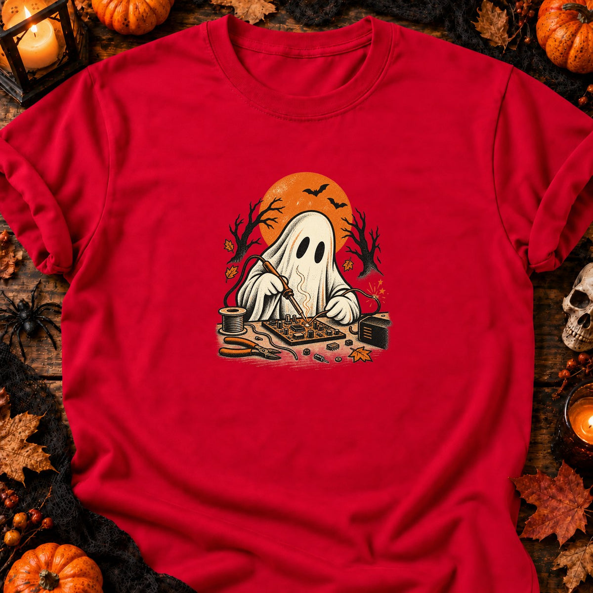 Fantôme soudeur de circuits — T-shirt rouge