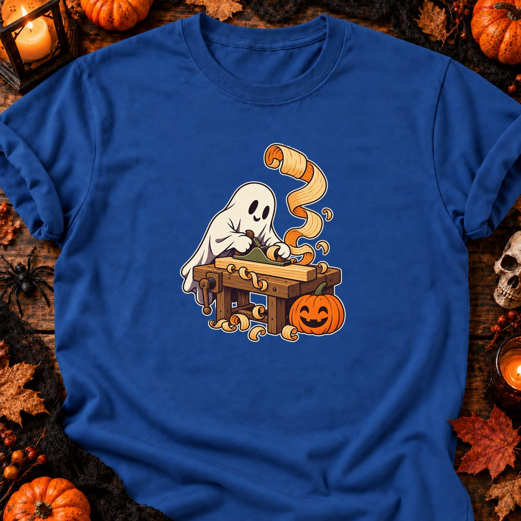 Fantôme menuisier d’Halloween — T-shirt bleu roi