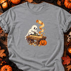 Fantôme menuisier d’Halloween — T-shirt gris chiné