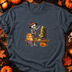 T-shirt Squelette raclette de l’enfer, coloris gris foncé chiné
