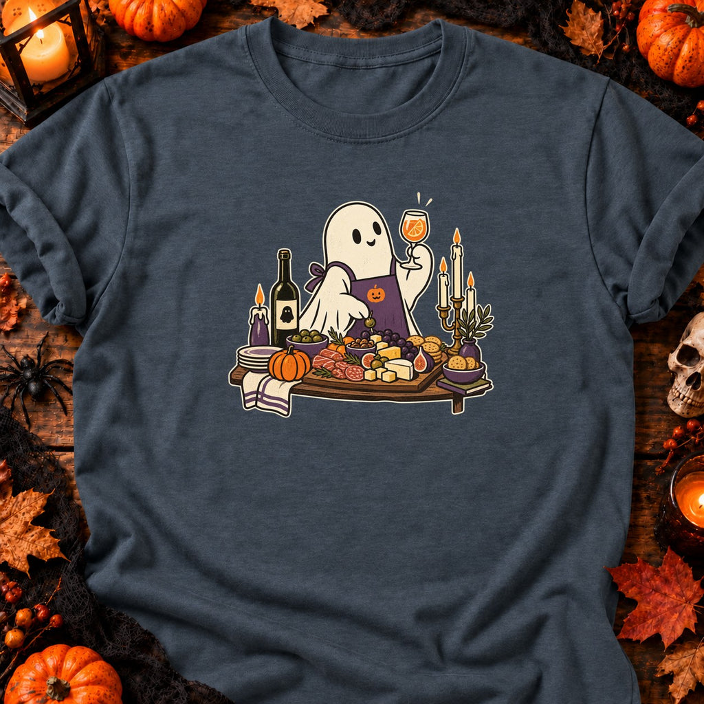 T-shirt Fantôme Apéro d’Automne, coloris gris foncé chiné
