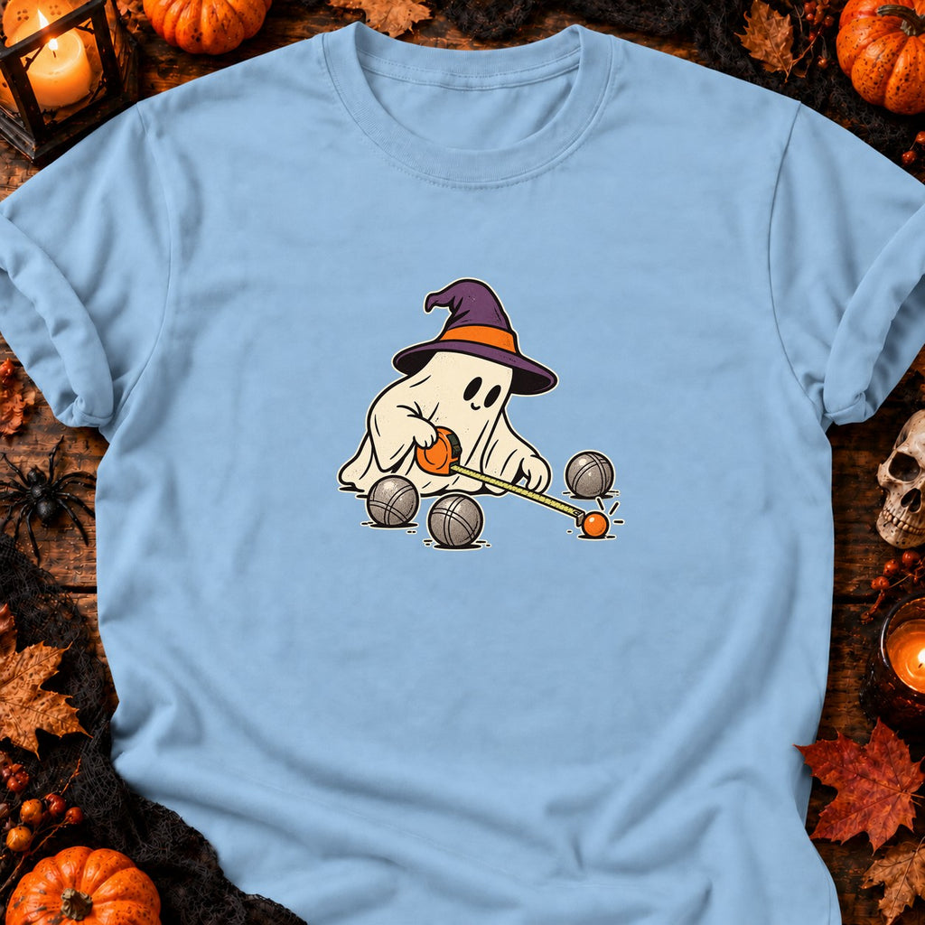 T-shirt Fantôme mesureur de boules, coloris bleu clair