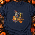 T-shirt Squelette raclette de l’enfer, coloris bleu marine