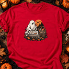 T-shirt Fantôme mycologue vintage, coloris rouge