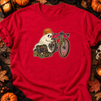 T-shirt Fantôme cycliste et kit de réparation, coloris rouge