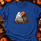 T-shirt Fantôme mycologue vintage, coloris bleu roi