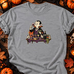 T-shirt Vampire Dégustation de Vin, coloris gris sport