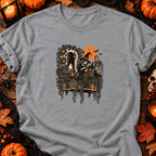 T-shirt Sorcière au balcon jungle, coloris gris sport