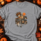 T-shirt Squelette au marché fleuri, coloris gris sport