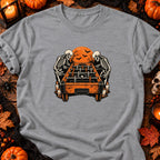 T-shirt Baby-foot squelette vintage, coloris gris sport