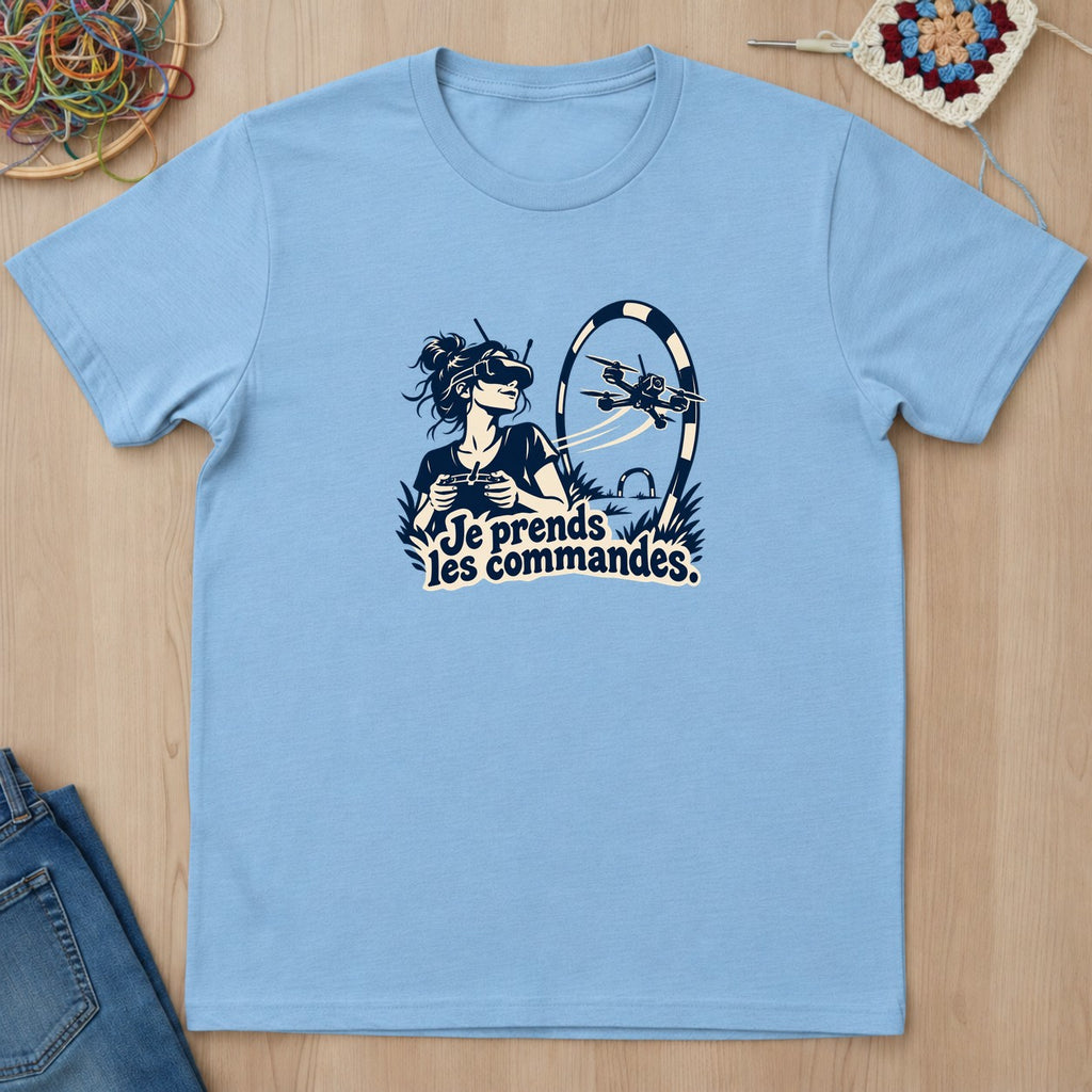 T-shirt mockup — Light Blue