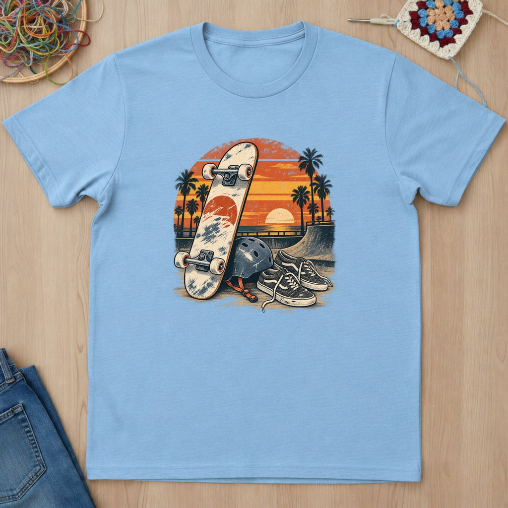 T-shirt mockup — Light Blue