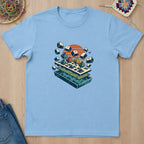 T-shirt mockup — Light Blue
