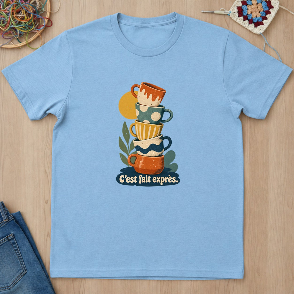 T-shirt mockup — Light Blue