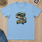 T-shirt mockup — Light Blue