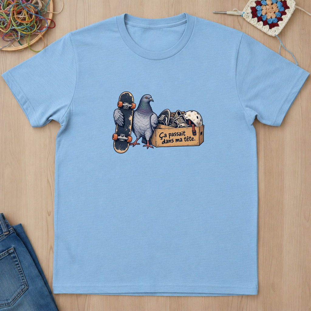 T-shirt mockup — Light Blue