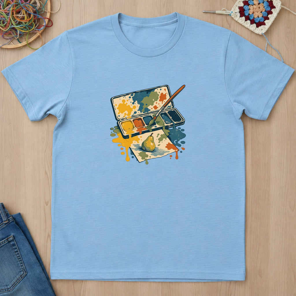 T-shirt mockup — Light Blue