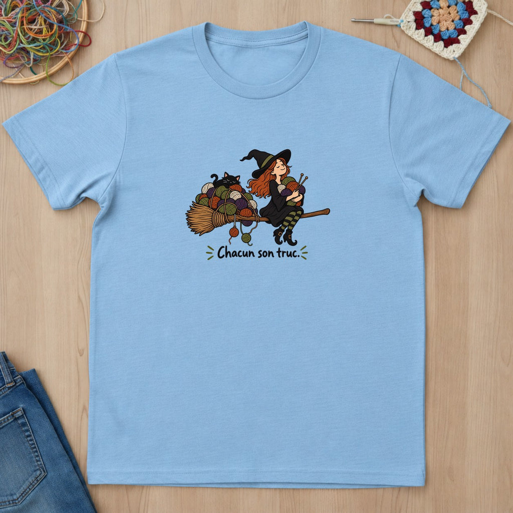 T-shirt mockup — Light Blue