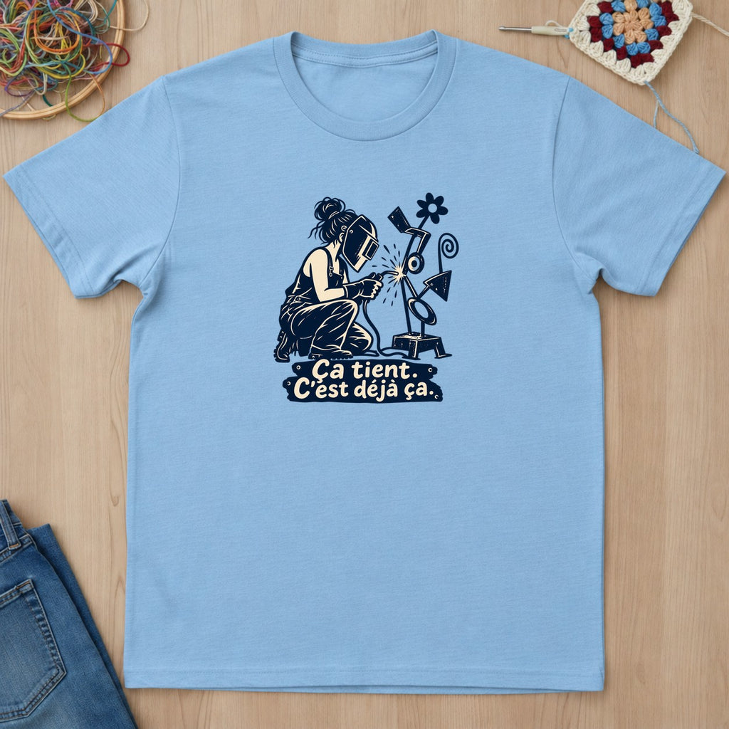 T-shirt mockup — Light Blue